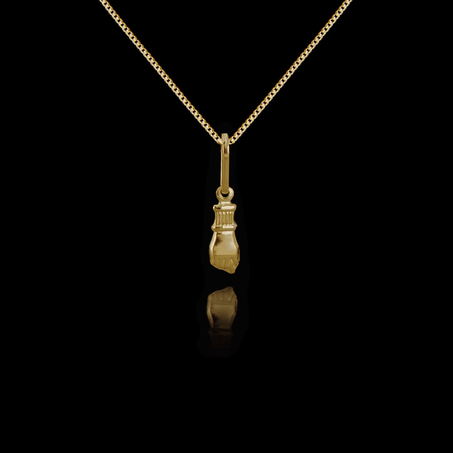 Colar de Prata Banhado a Ouro Luck