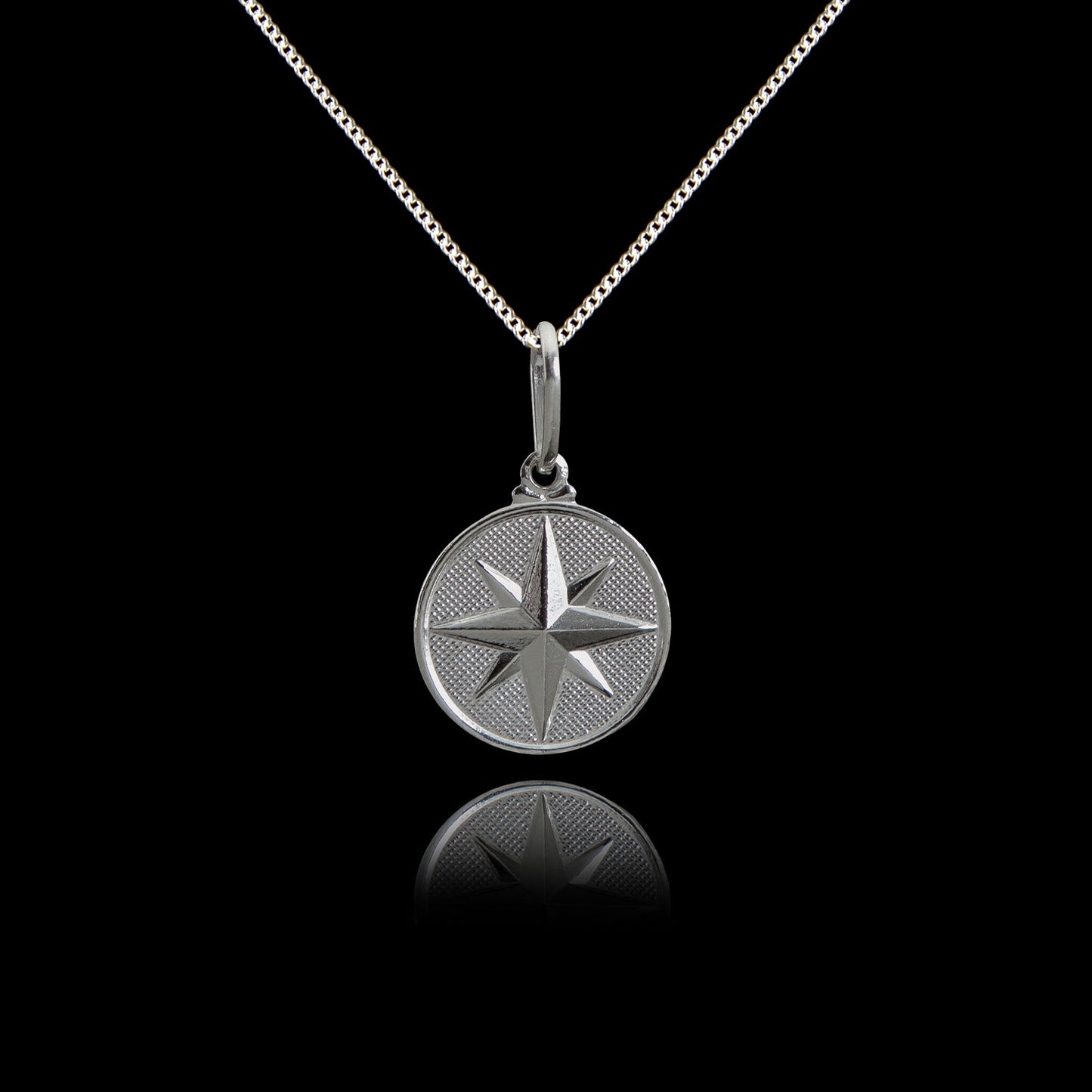 Old Siller - Colar de Prata Compass