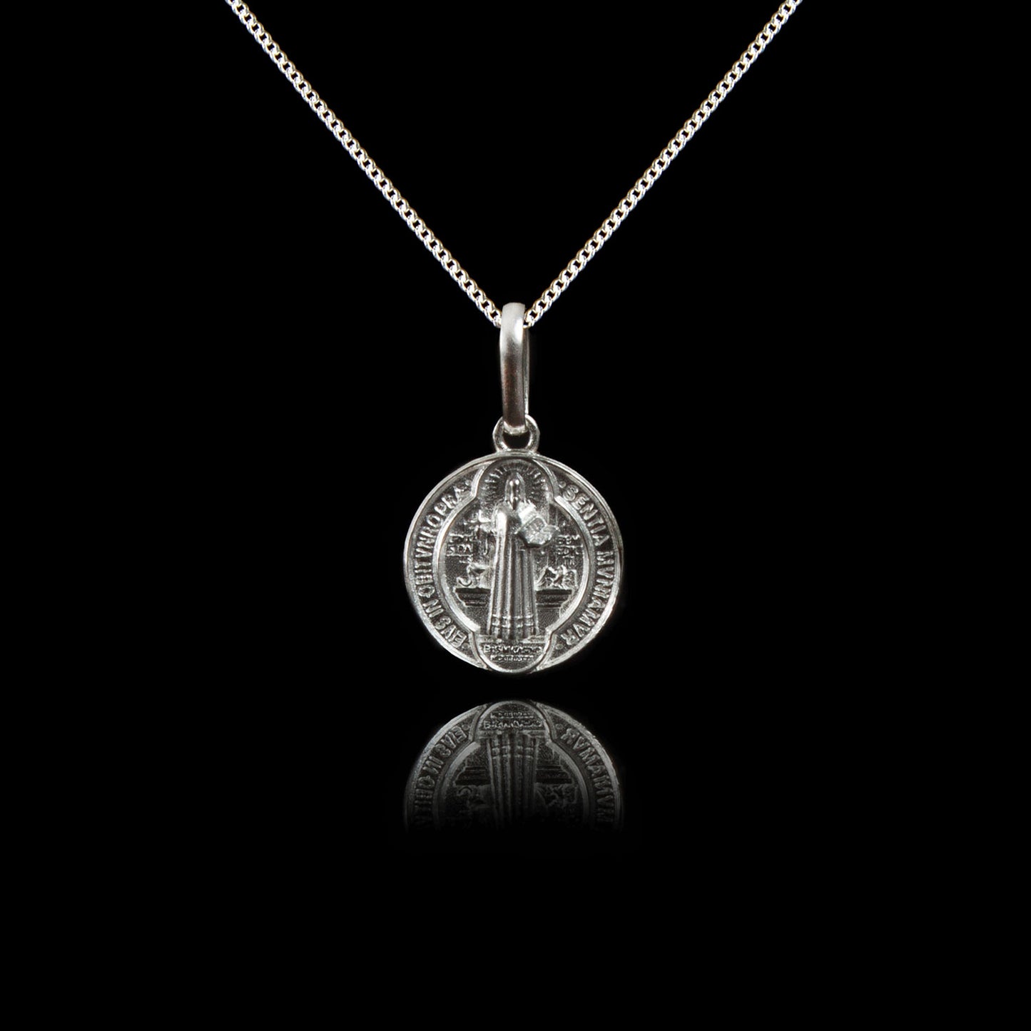 Old Siller - Colar de Prata Medal SB - Verso
