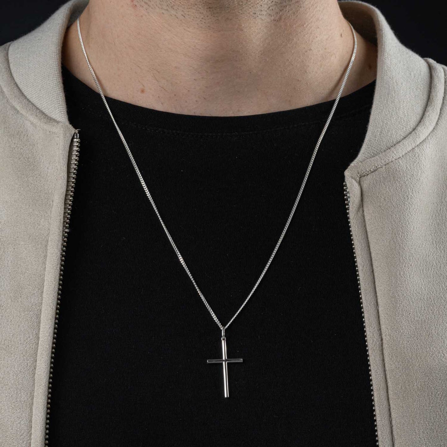 Pingente de Prata Cross Medium