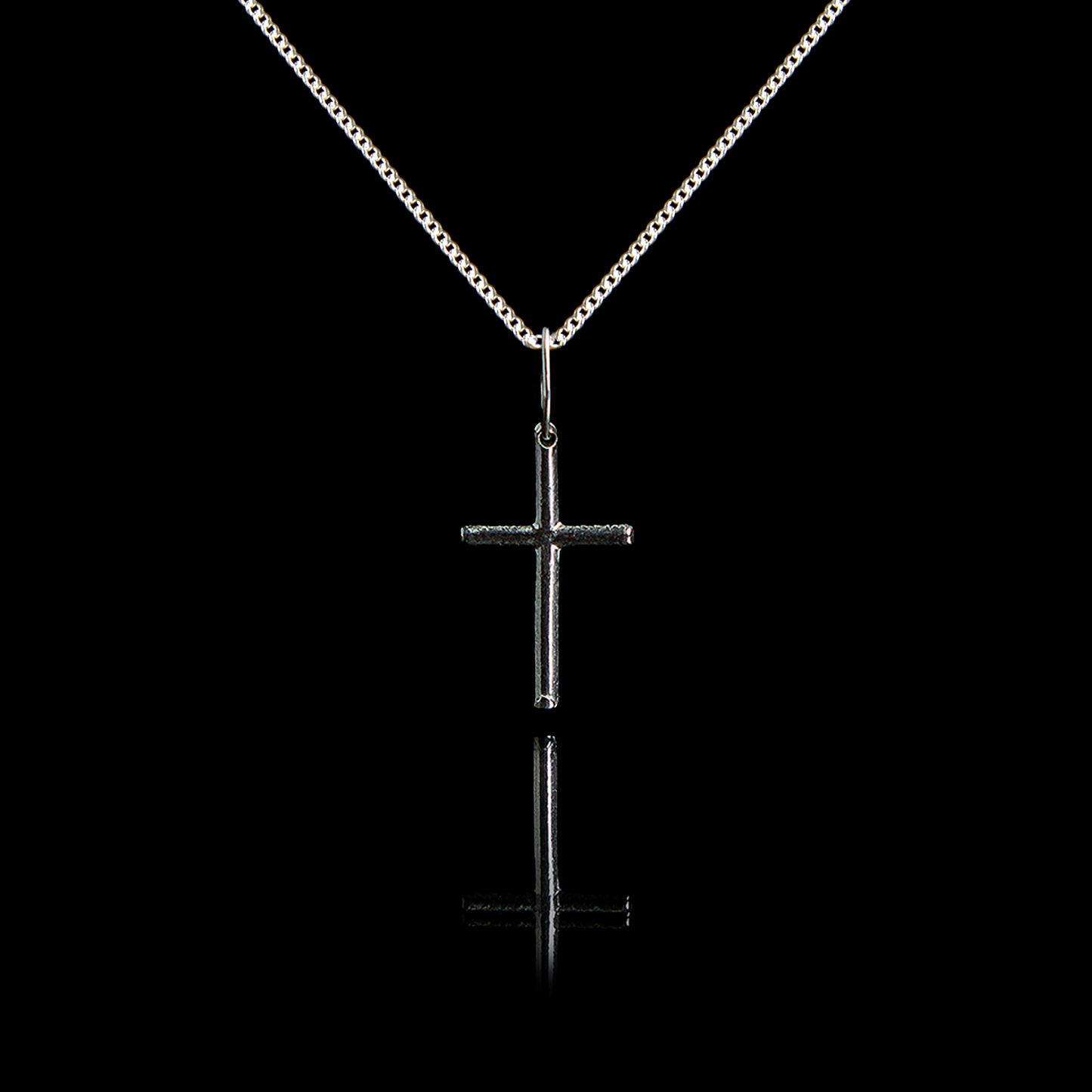 Old Siller - Colar de Prata Cross Small Cruz