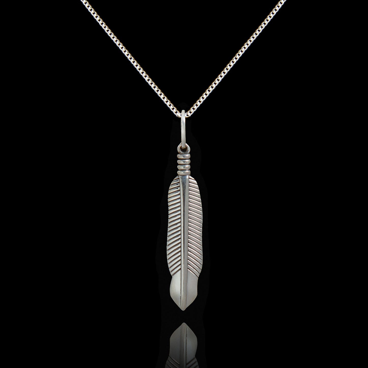 Old Siller - Colar de Prata Feather