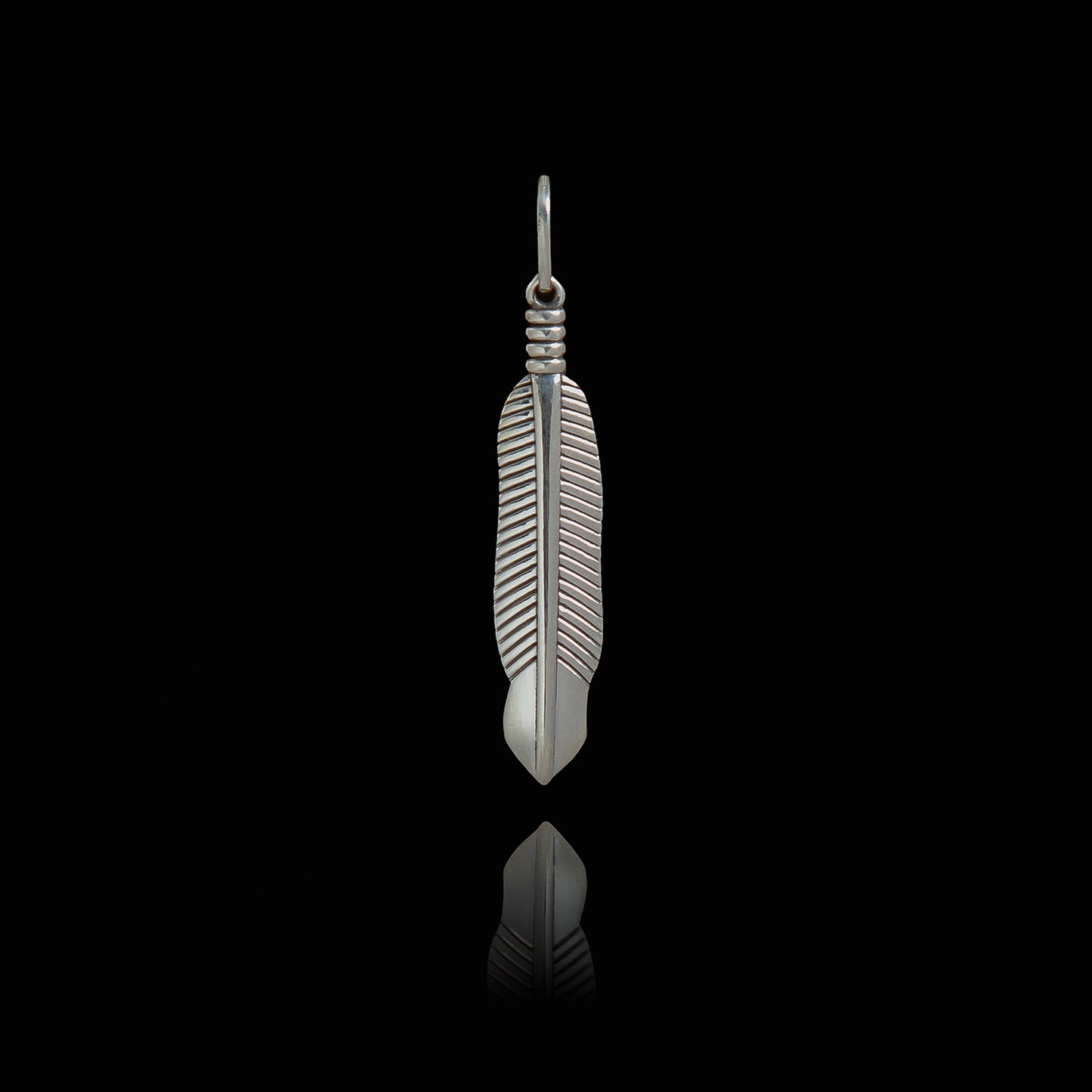 Pingente de Prata Feather