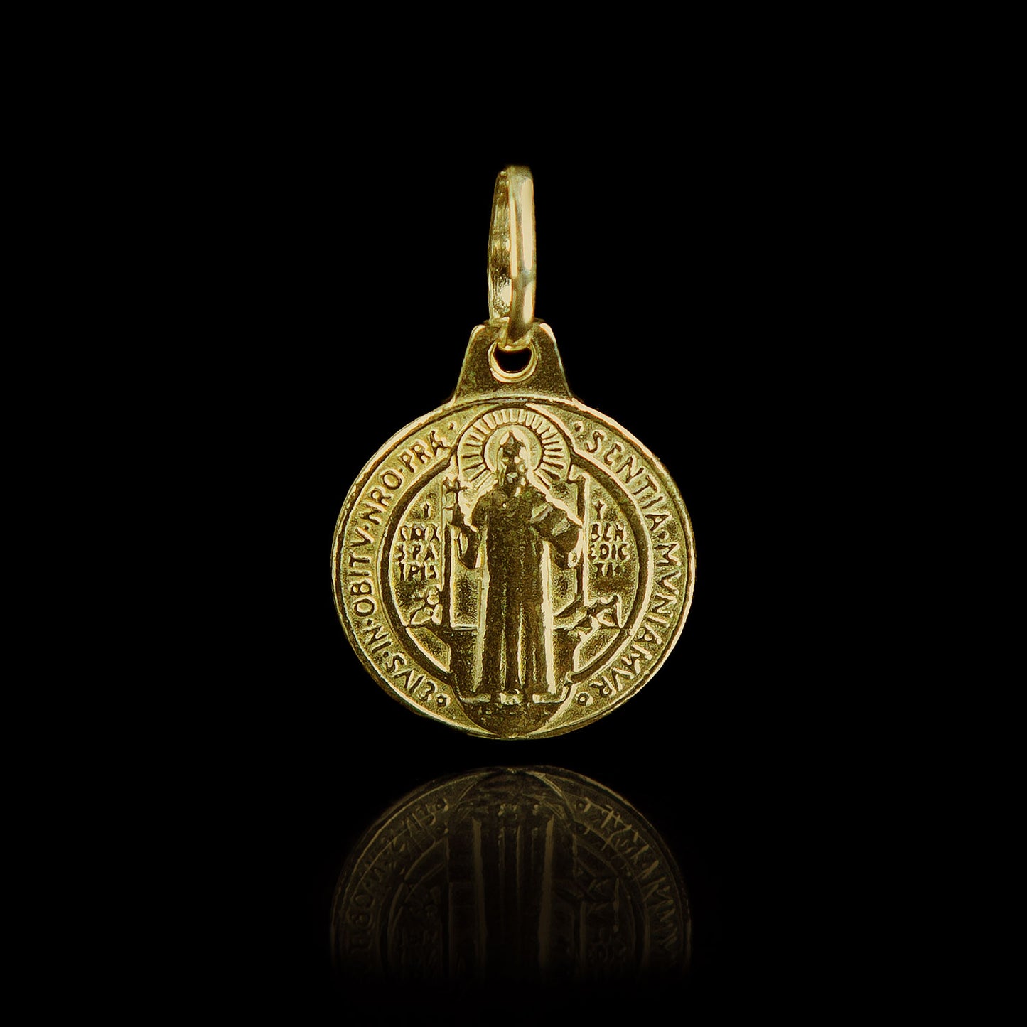 Old Siller - Pingente de Prata Medal SB Banhado a Ouro - Verso