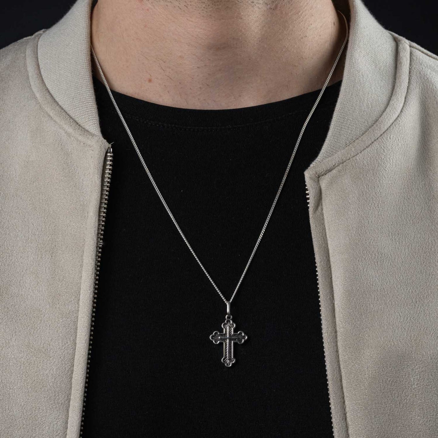 Colar de Prata Russian Cross