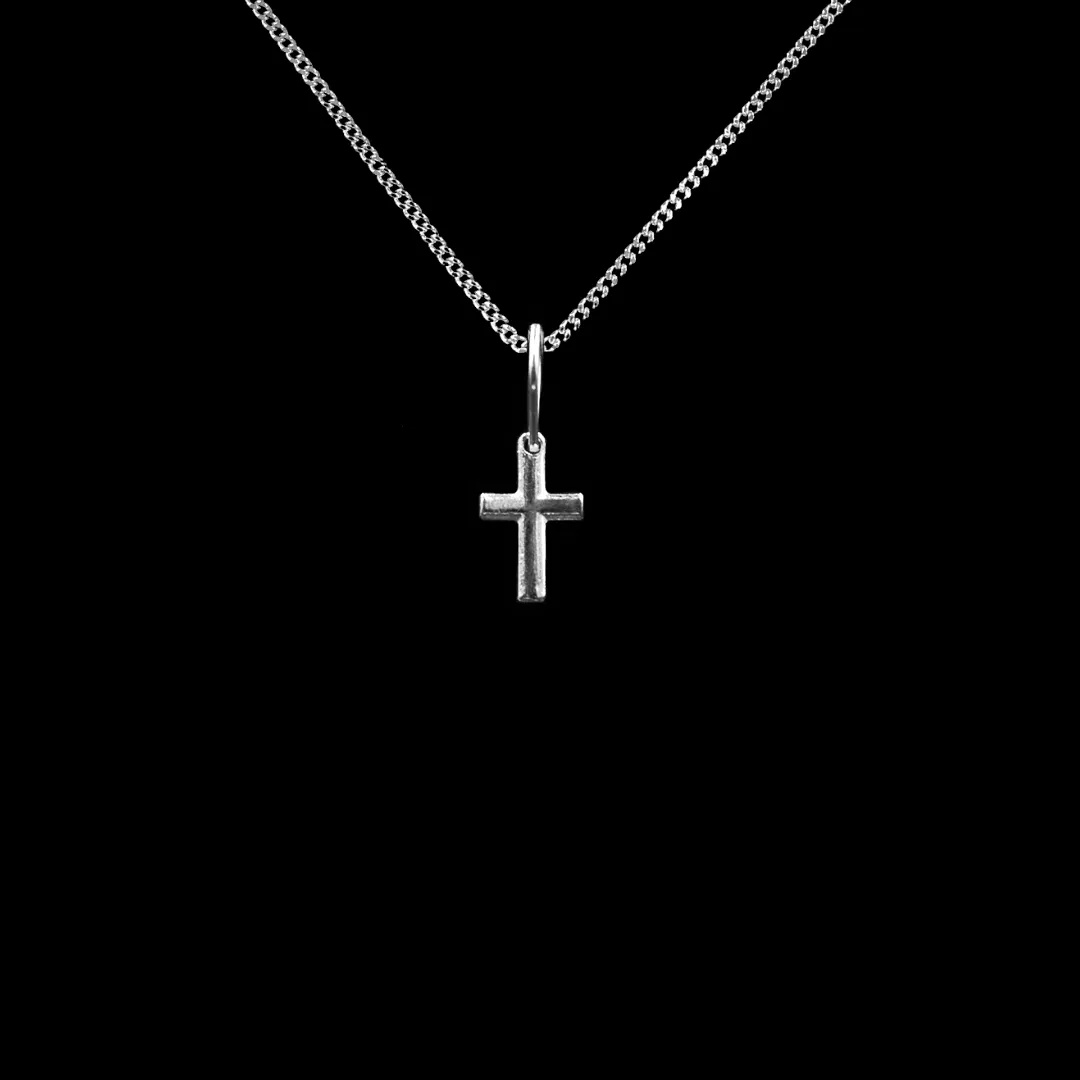 Colar de Prata Cross Mini Bold