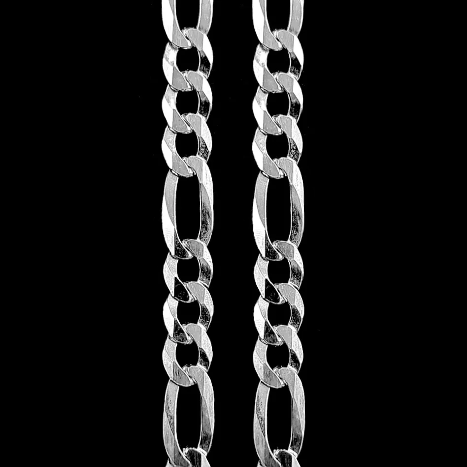 Pulseira de Prata Figaro Large