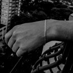 MATERIAL: PRATA | Pulseira Grumet Slim em Prata 925