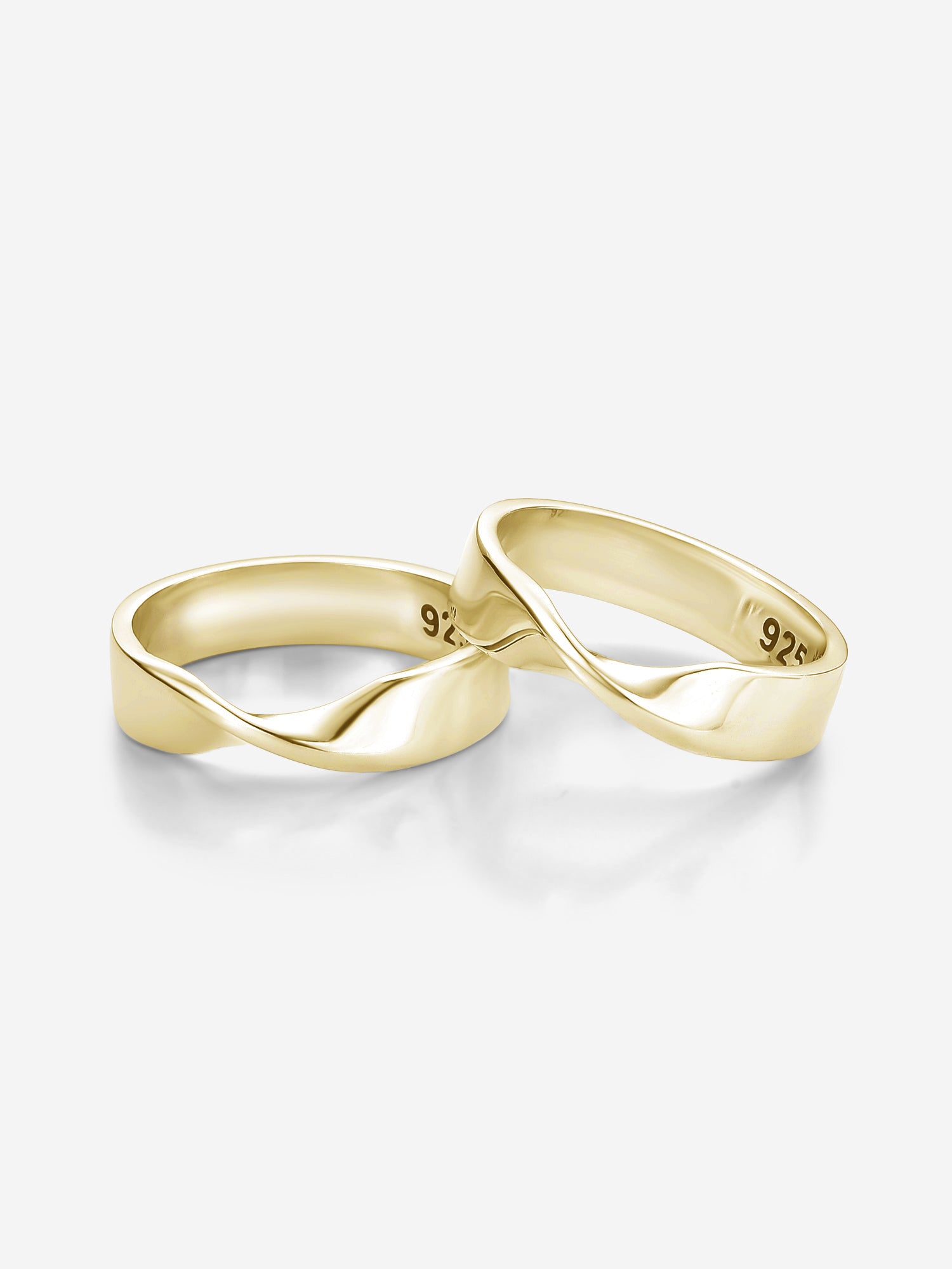 MATERIAL: PRATA BANHADA A OURO | Aliança Unbroken II em Prata 925 banhada a Ouro 18k