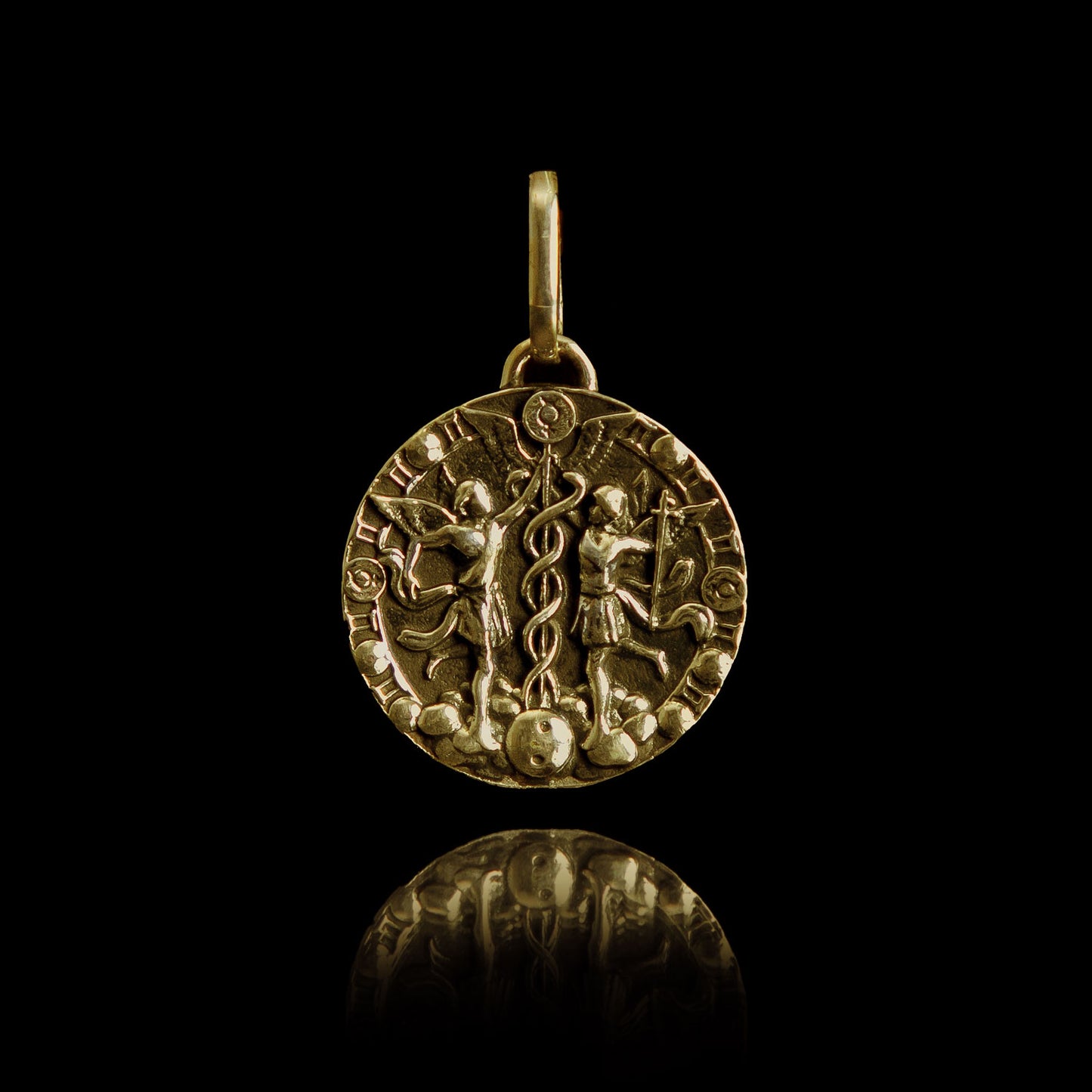 Amuleto de Prata Gemini Banhado a Ouro | Old Siller