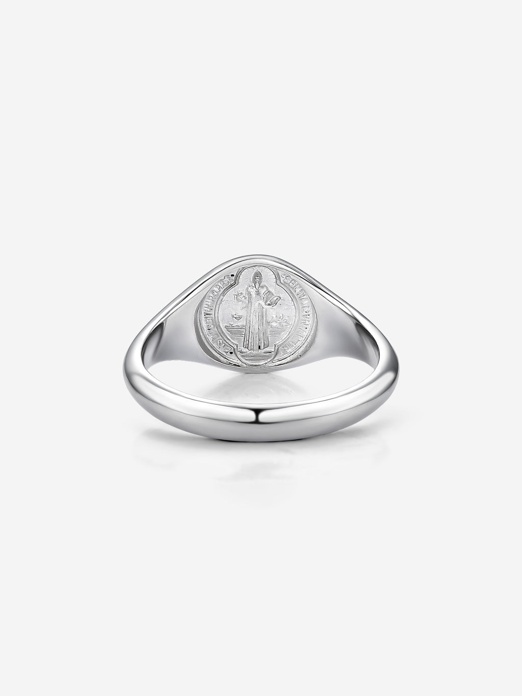 Anel Medal SB Slim banho em Prata