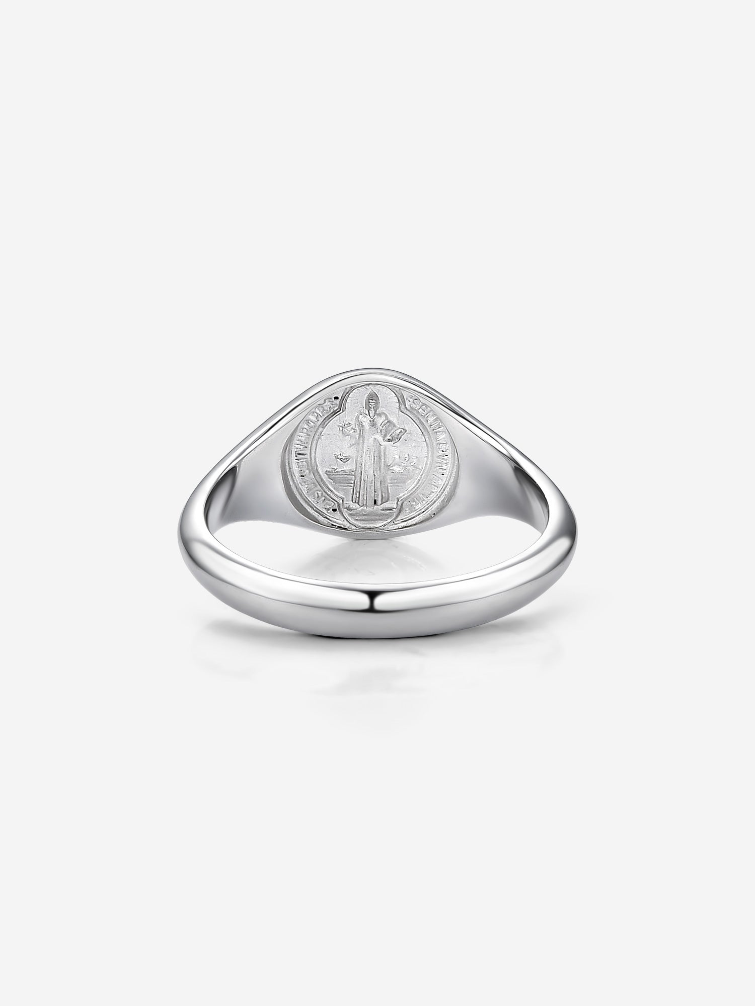 Anel Medal SB Slim banho em Prata