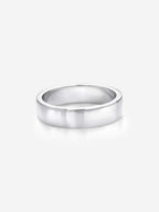 Anel Simple minimalista em Metal banhado a Prata