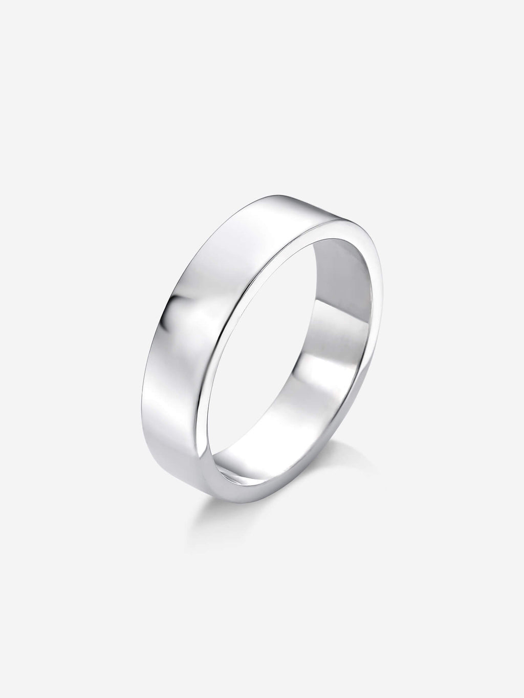 Anel Simple minimalista em Metal banhado a Prata