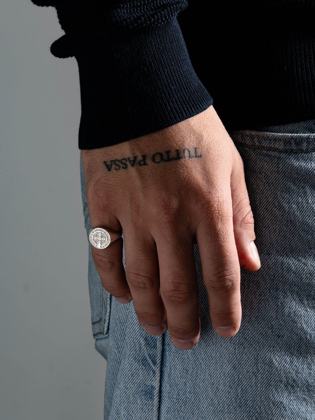 MATERIAL: PRATA | Anel Medal SB Prata Modelo em Prata 925