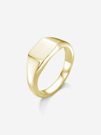 MATERIAL: PRATA BANHADA A OURO | Anel Caesar Medium em Prata 925 banhada a Ouro 18k