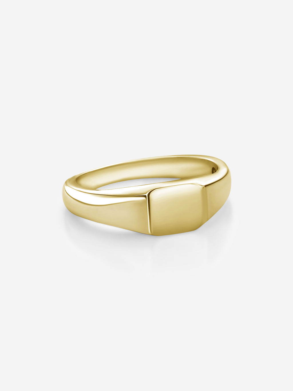 MATERIAL: PRATA BANHADA A OURO | Anel Caesar Slim em Prata 925 banhada a Ouro 18k