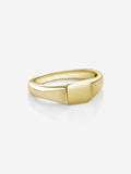 MATERIAL: PRATA BANHADA A OURO | Anel Caesar Slim em Prata 925 banhada a Ouro 18k