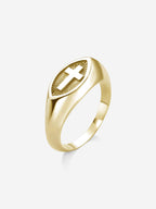 Anel Faith — Banho em Ouro