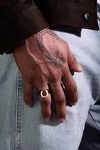 Anel Good Luck — Prata 925 banho em Ouro