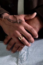 Anel Good Luck — Prata 925 banho em Ouro