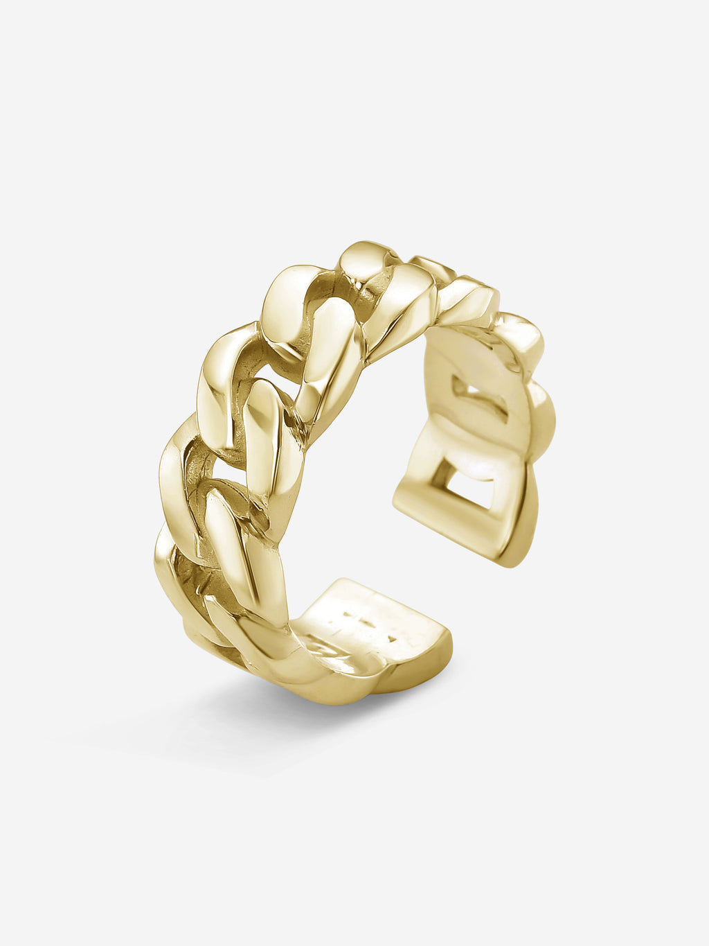 MATERIAL: PRATA BANHADA A OURO | Anel Grumet Large em Prata 925 banhada a Ouro 18k
