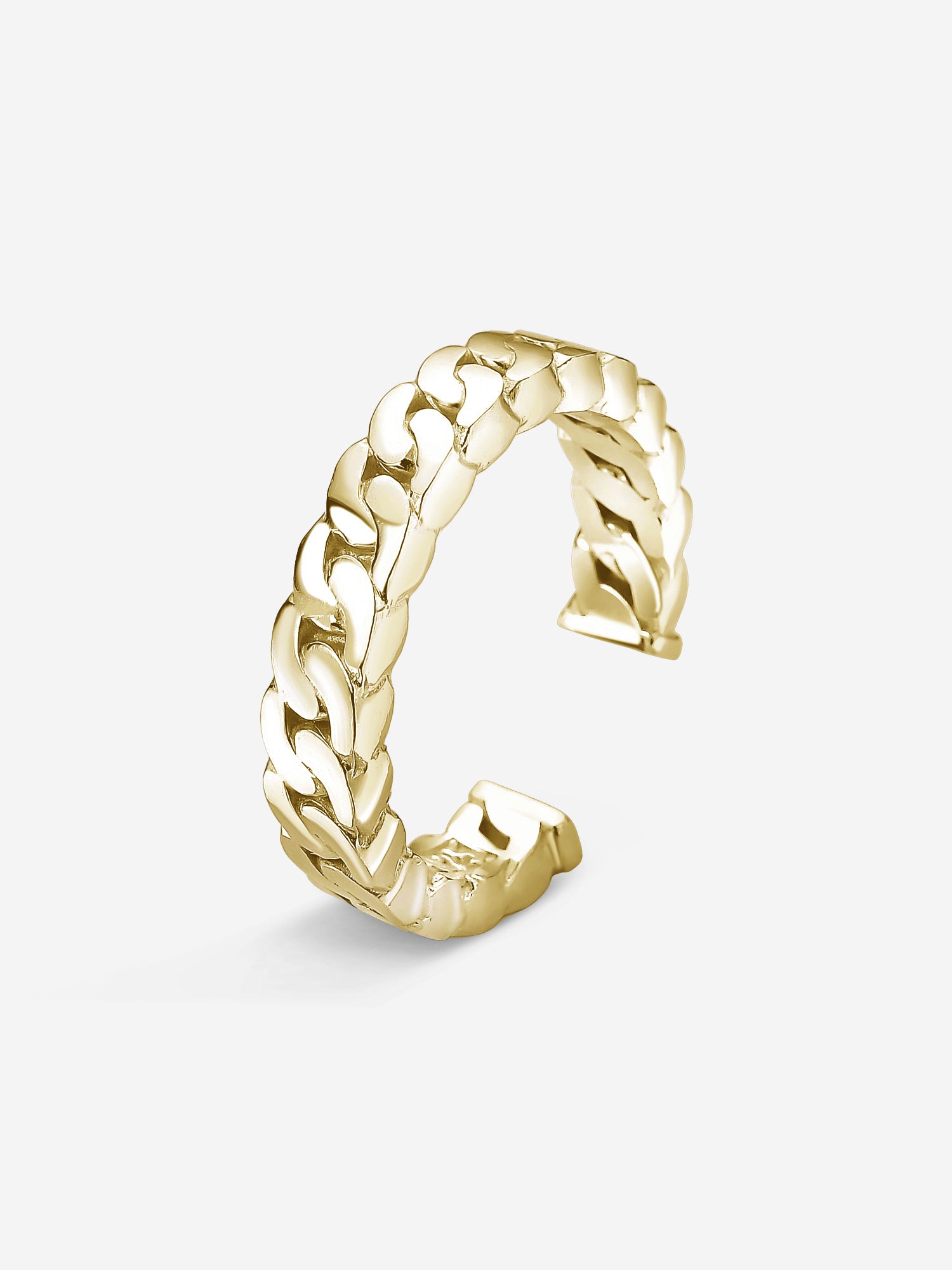 MATERIAL: PRATA BANHADA A OURO | Anel Grumet Medium em Prata 925 banhada a Ouro 18k
