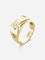 MATERIAL: PRATA BANHADA A OURO | Anel Impact em Prata 925 banhada a Ouro 18k