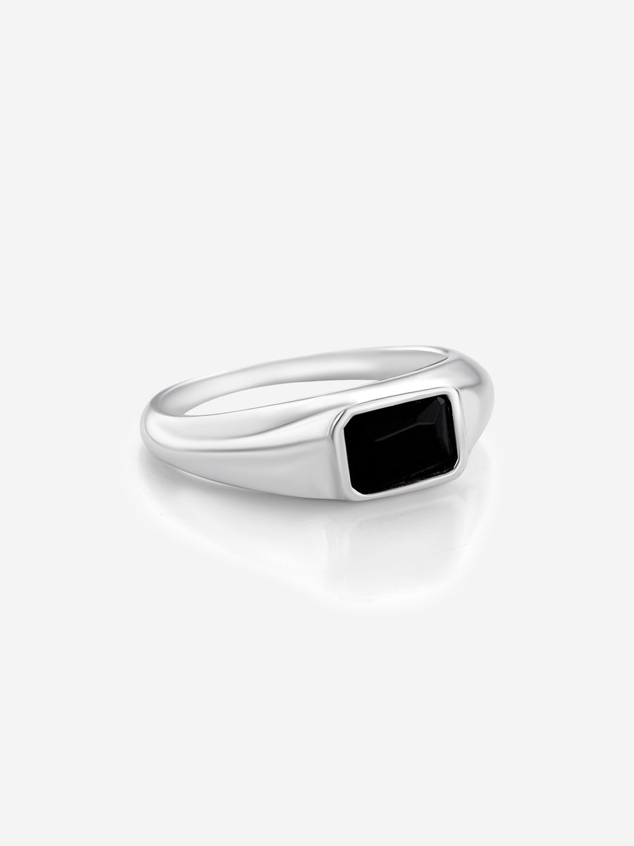 MATERIAL: PRATA | Anel Noir em Prata 925