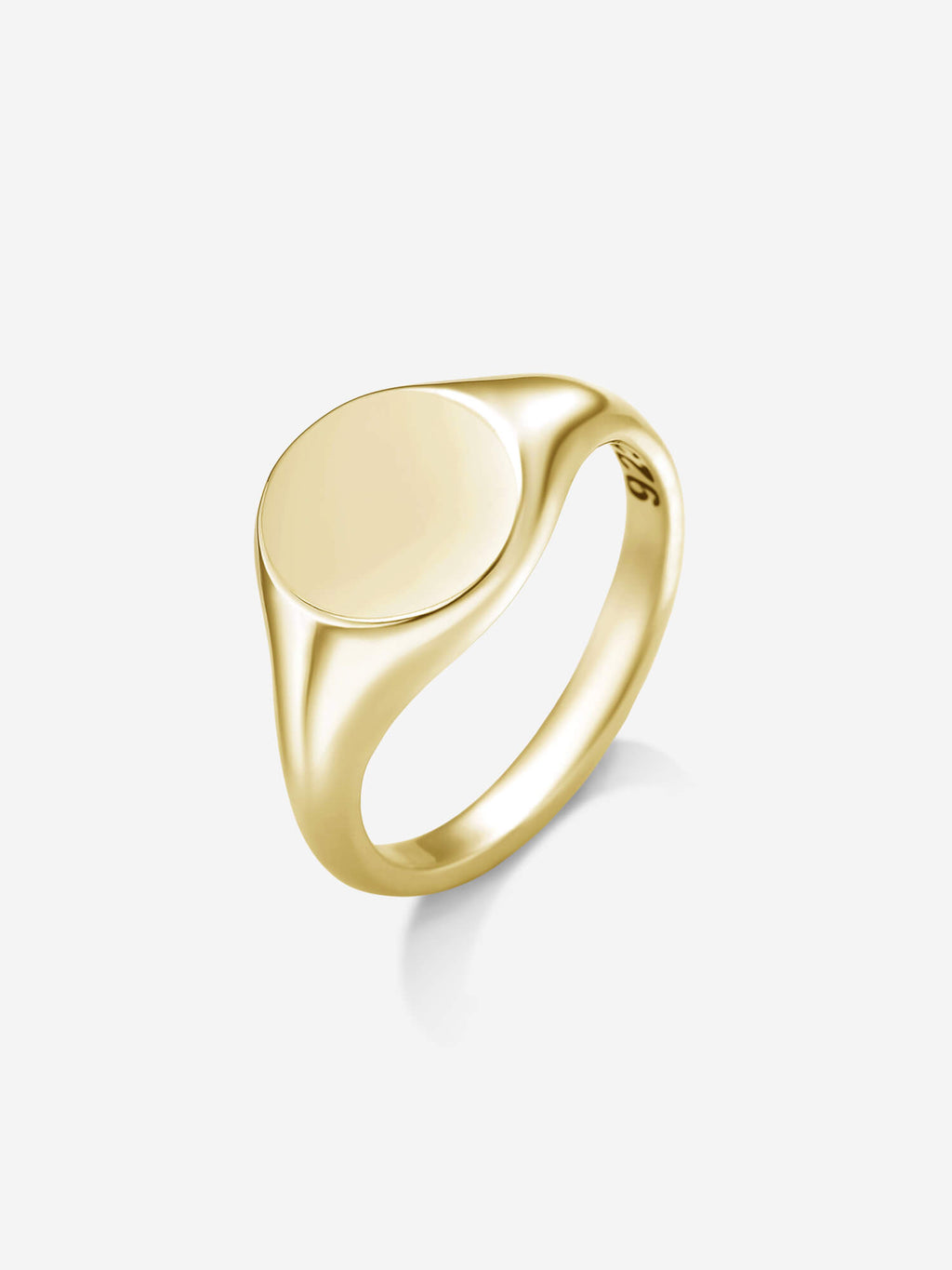 Anel Round — Prata 925 banho em Ouro