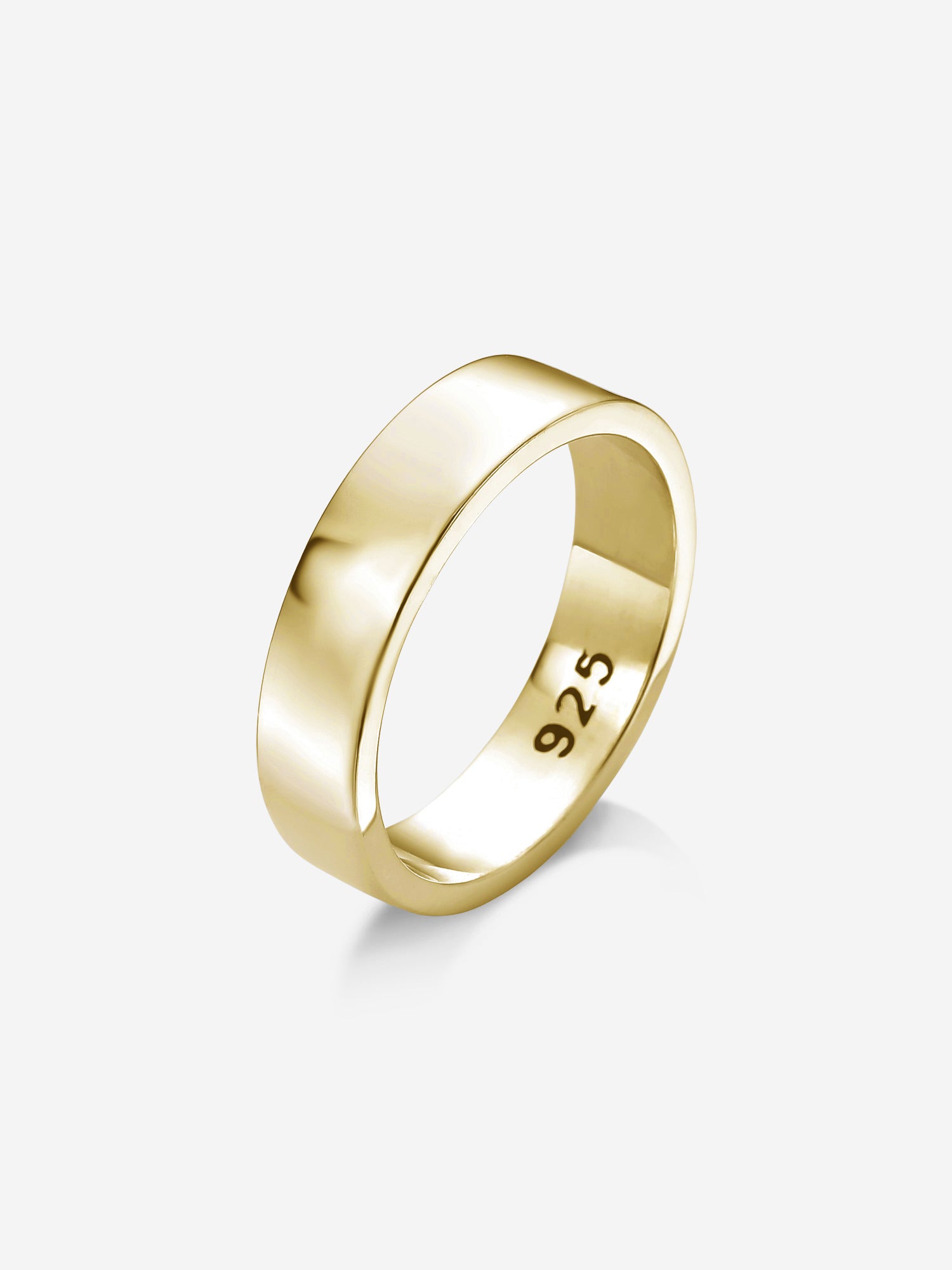MATERIAL: PRATA BANHADA A OURO | Anel Simple em Prata 925 banhada a Ouro 18k