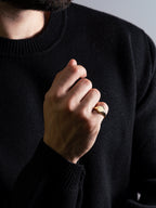 MATERIAL: PRATA BANHADA A OURO | Anel Victory em Prata 925 banhada a Ouro 18k