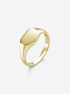 MATERIAL: PRATA BANHADA A OURO | Anel Warden em Prata 925 banhada a Ouro 18k