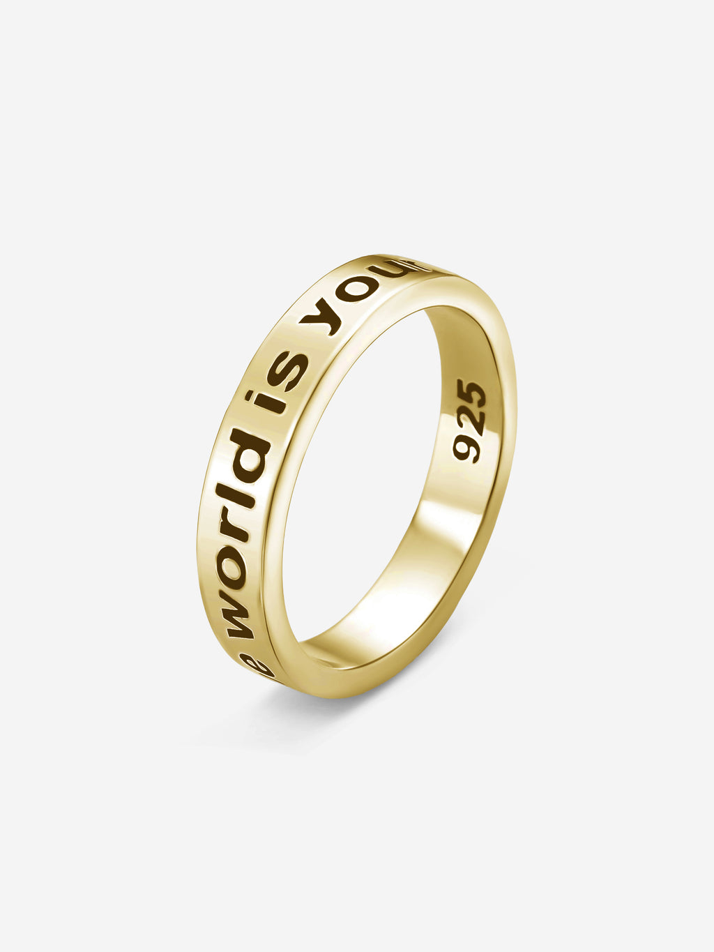 MATERIAL: PRATA BANHADA A OURO | Anel Yours em Prata 925 banhada a Ouro 18k