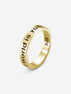 MATERIAL: PRATA BANHADA A OURO | Anel Yours em Prata 925 banhada a Ouro 18k