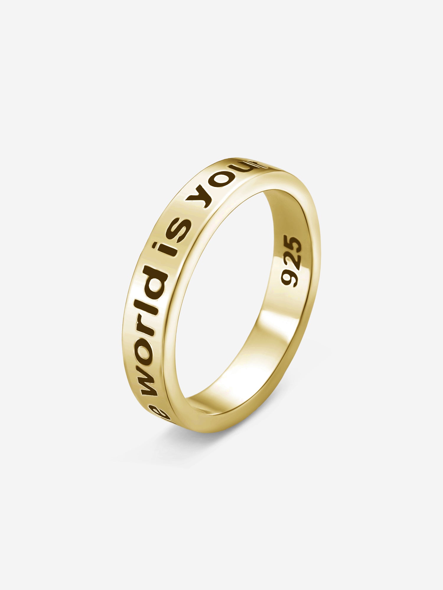 MATERIAL: PRATA BANHADA A OURO | Anel Yours em Prata 925 banhada a Ouro 18k