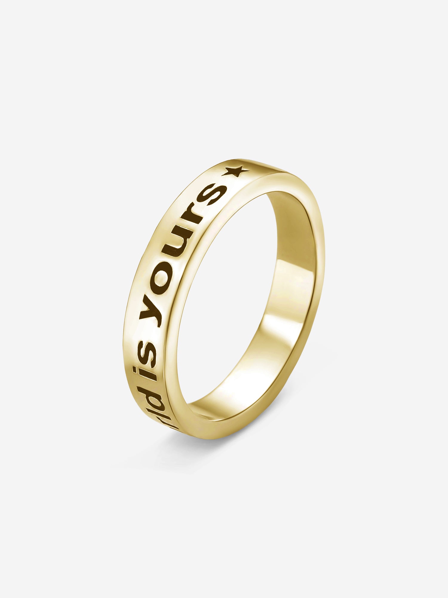 MATERIAL: PRATA BANHADA A OURO | Anel Yours em Prata 925 banhada a Ouro 18k