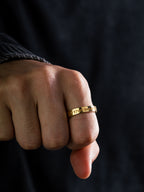 MATERIAL: PRATA BANHADA A OURO | Anel Yours em Prata 925 banhada a Ouro 18k