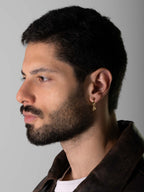 MATERIAL: PRATA BANHADA A OURO | Argola Clover Ouro
