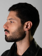 MATERIAL: PRATA | Argola Cross Slim Prata