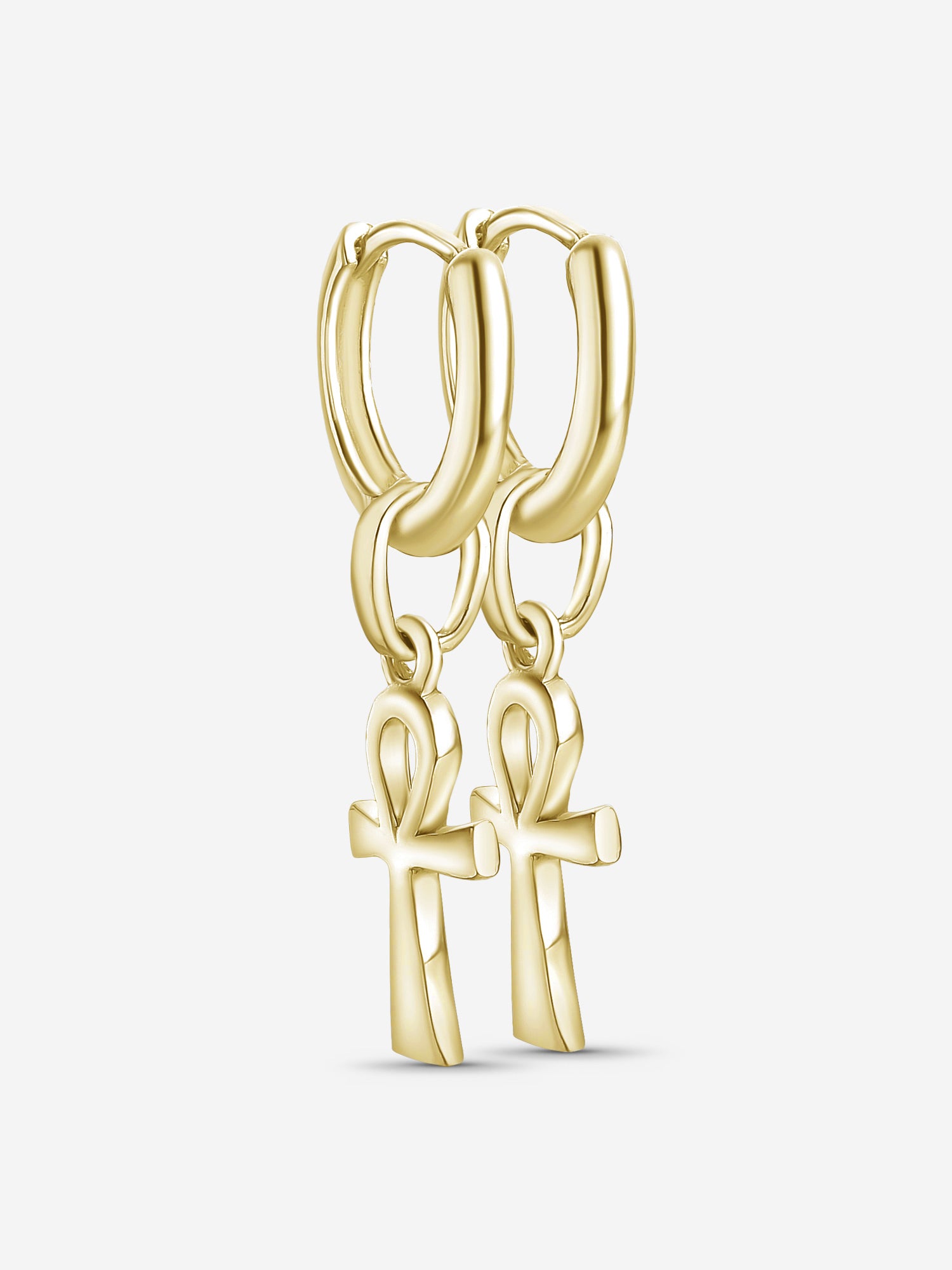 MATERIAL: PRATA BANHADA A OURO | Argola Eternal em Prata 925 banhada a Ouro 18k