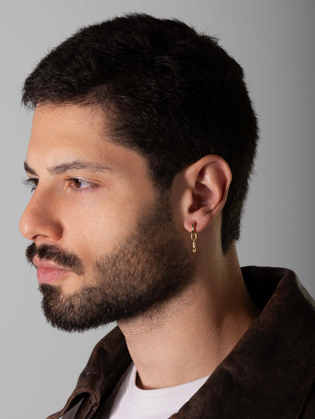 MATERIAL: PRATA BANHADA A OURO | Argola Luck Ouro