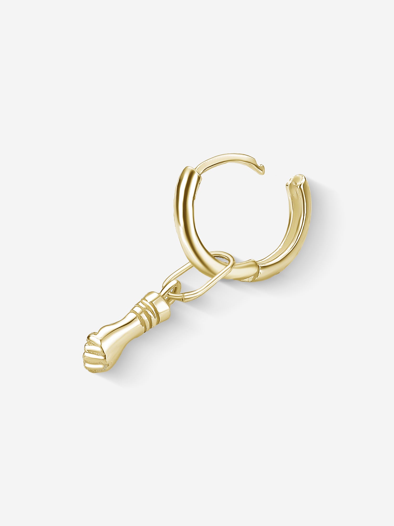 MATERIAL: PRATA BANHADA A OURO | Argola Luck em Prata 925 banhada a Ouro 18k