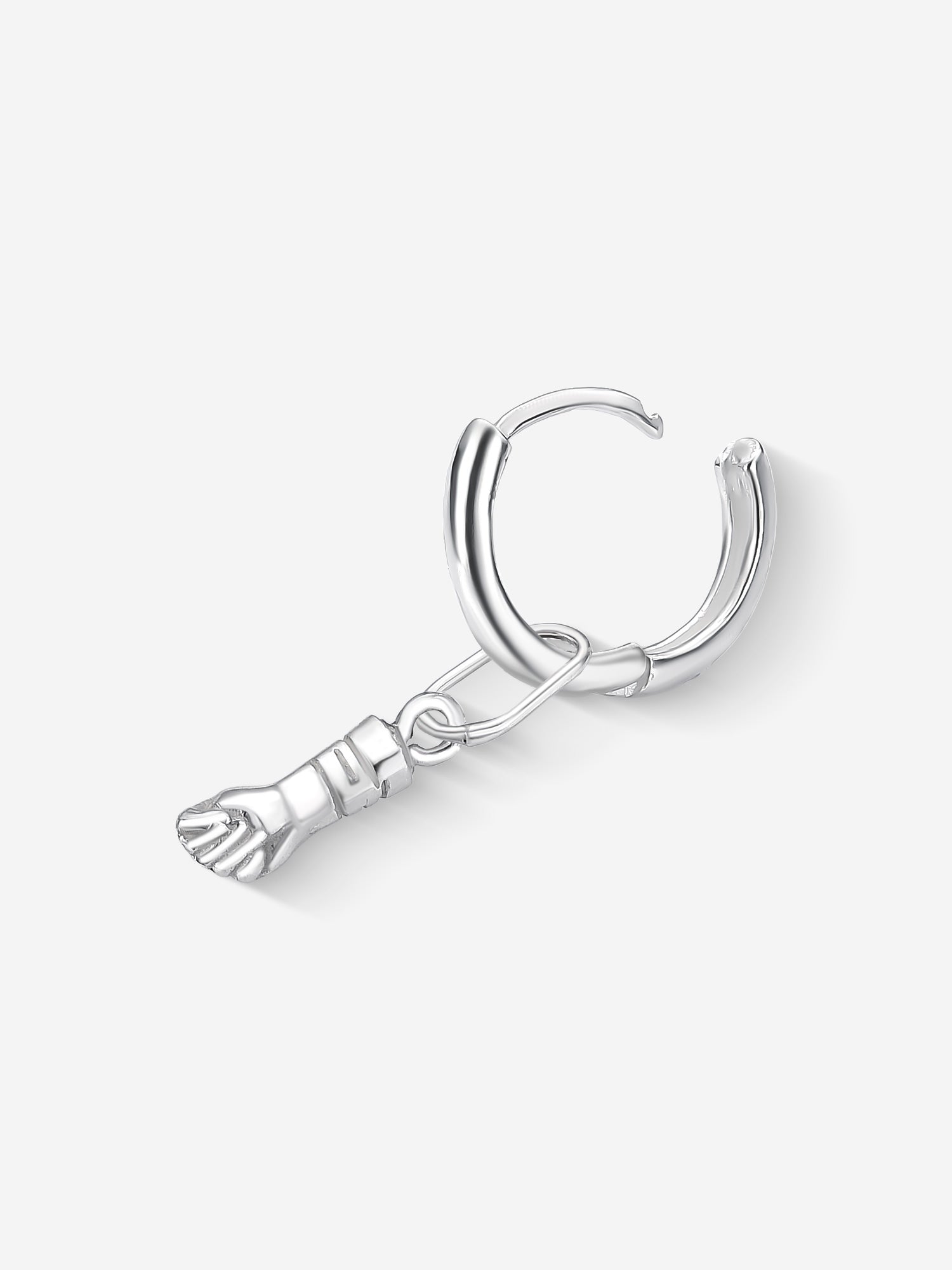 MATERIAL: PRATA | Argola Luck em Prata 925