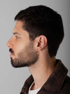 MATERIAL: PRATA BANHADA A OURO | Argola Peace Ouro