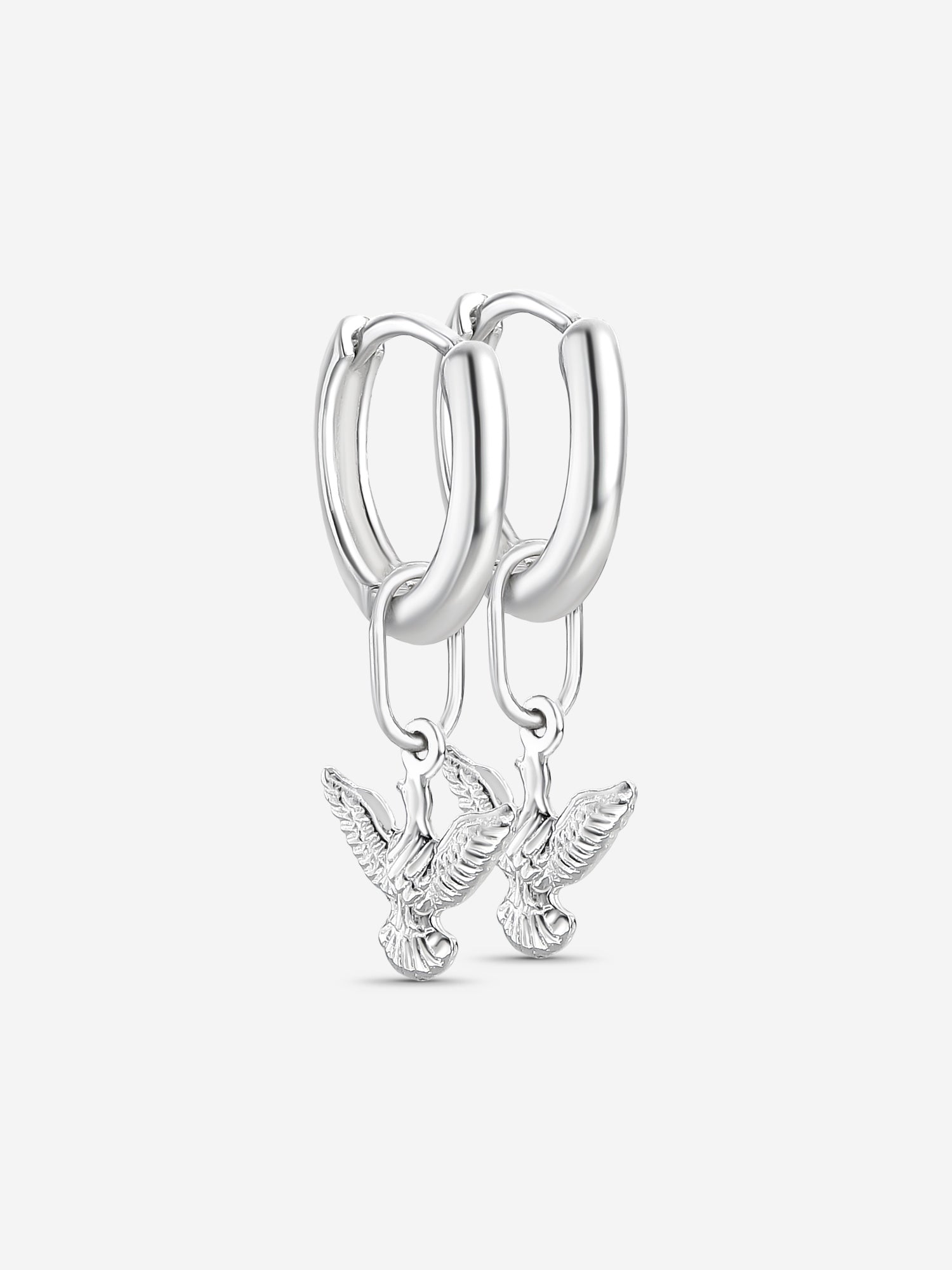 MATERIAL: PRATA | Argola Peace em Prata 925