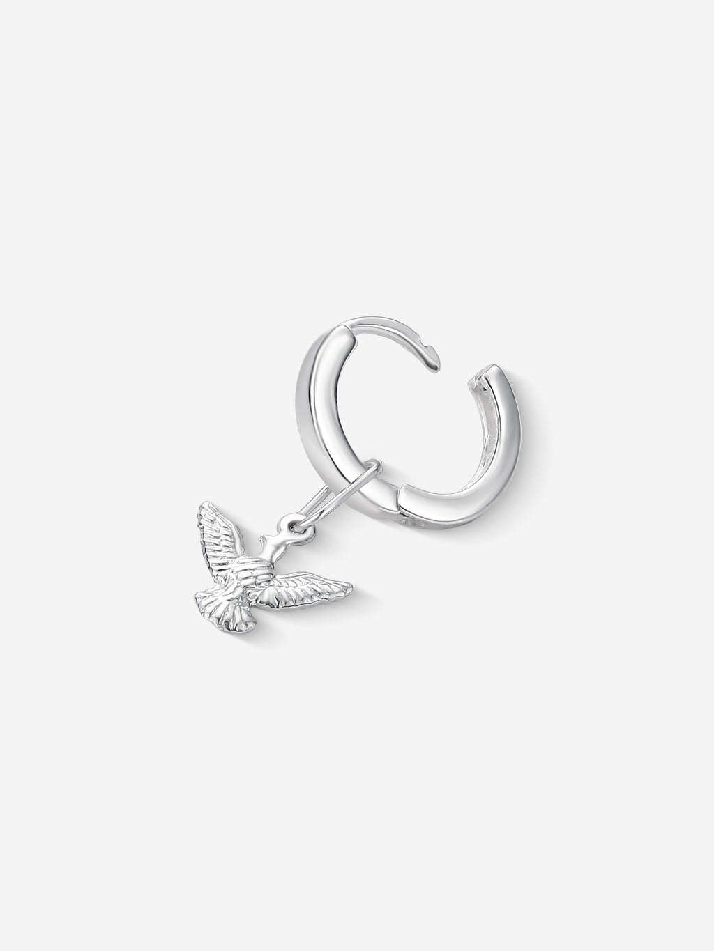 MATERIAL: PRATA | Argola Peace em Prata 925