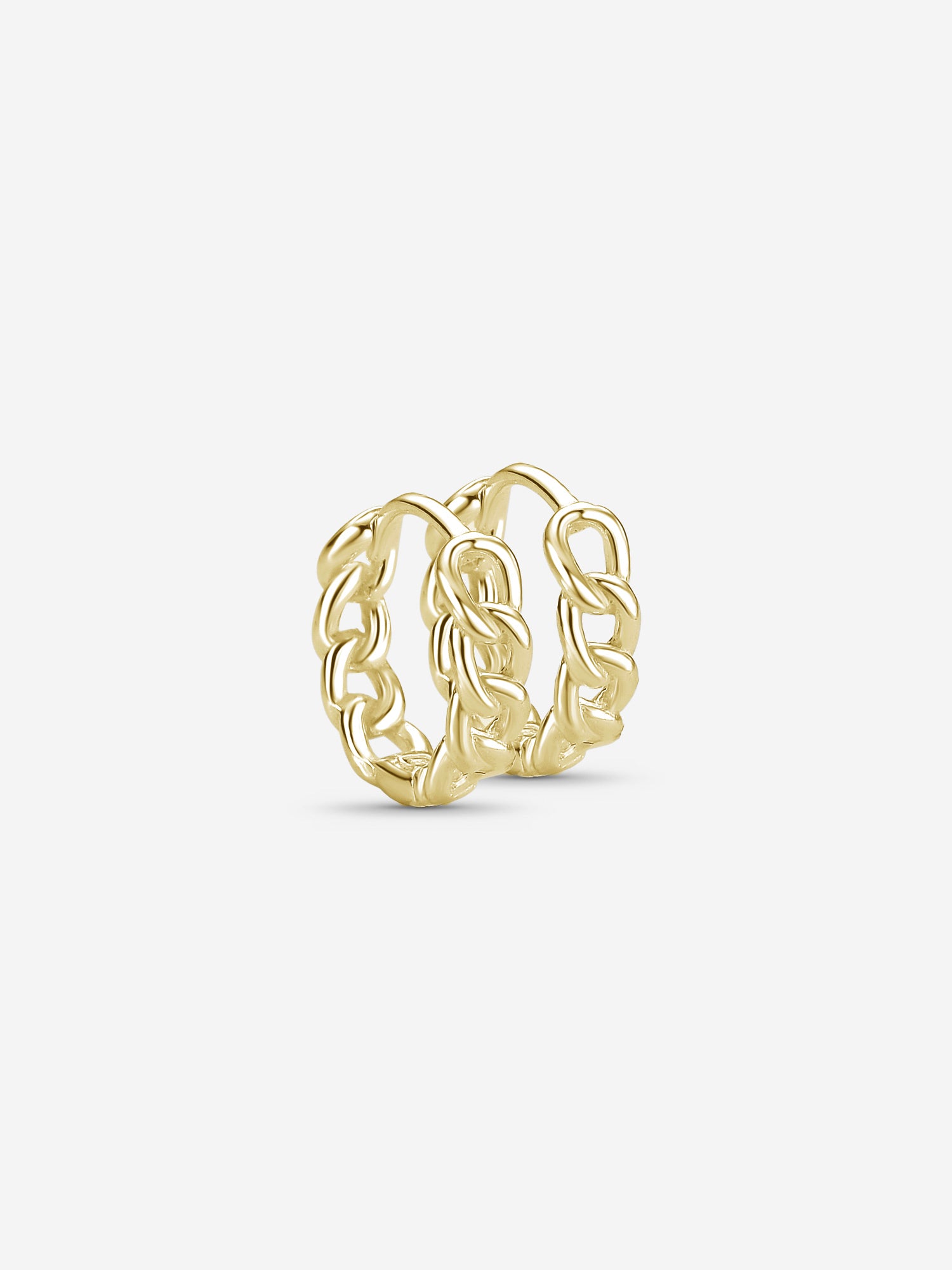 MATERIAL: PRATA BANHADA A OURO | Argola Rope Slim em Prata 925 banhada a Ouro 18k