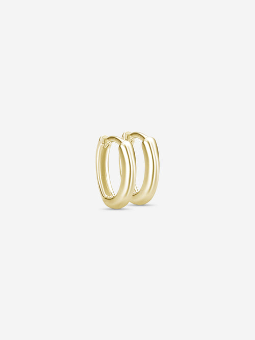 MATERIAL: PRATA BANHADA A OURO | Argola Slim em Prata 925 banhada a Ouro 18k