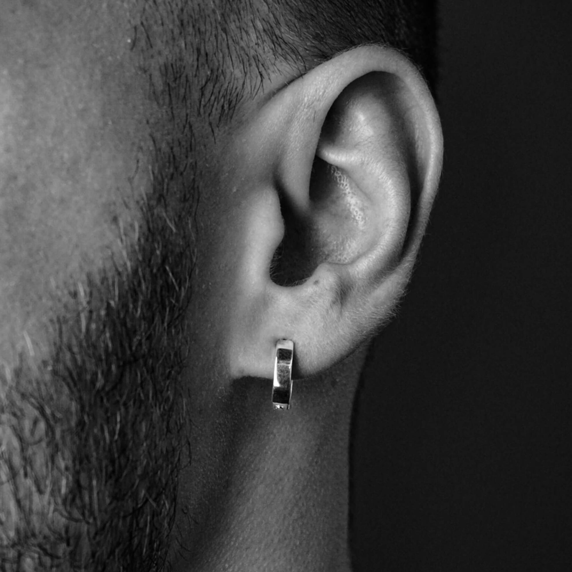 Argola de Prata Bold masculina | Old Siller 2